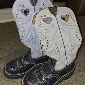 Ariat Purple Western Boots